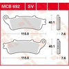 Image de TRW MCB692SV Jeu de plaquettes de frein