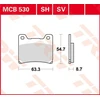 Image de TRW MCB530SV Jeu de plaquettes de frein