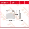 Image de TRW MCB531SH Jeu de plaquettes de frein