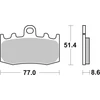 Image de sbs 796HS Jeu de plaquettes de frein