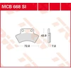 Image de TRW MCB668SI Jeu de plaquettes de frein
