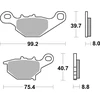 Image de sbs 820RSI Jeu de plaquettes de frein