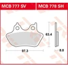 Image de TRW MCB778SH Jeu de plaquettes de frein