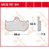 Image de TRW MCB797SH Jeu de plaquettes de frein