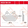 Image de TRW MCB799SH Jeu de plaquettes de frein
