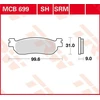 Image de TRW MCB699SRM Jeu de plaquettes de frein