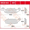 Image de TRW MCB843 Jeu de plaquettes de frein