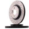 Image de TRW DF6422 Disque de frein rainuré/perforé, peint