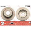 Image de TRW DF6463 Disque de frein ventilé, peint