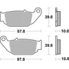 Image de TRW MCB867 Jeu de plaquettes de frein Sinter Maxi Scooter