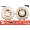 Image de TRW DF6686 Disque de frein plein, peint