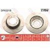 Image de TRW DF6321S Disque de frein SPS rainuré/perforé, peint, à haute teneur en carbone
