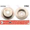 Image de TRW DF6760 Disque de frein plein, peint