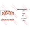 Image de TRW GDB2109 Jeu de plaquettes de frein contact de signal d'usure inclus