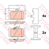 Image de TRW GDB4460 Jeu de plaquettes de frein avec accessoires
