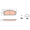 Image de TRW GDB2142 Jeu de plaquettes de frein non préparé pour l'indicateur d'usure, avec accessoires