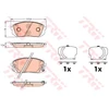Image de TRW GDB3642 Jeu de plaquettes de frein avec indicateur d'usure, avec accessoires