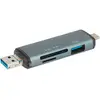 Image de Lecteur De Cartes Multifonction Sedea 6 En 1 - Usb - Usb-c