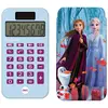 Image de Calculatrice De Poche Reine Des Neiges Avec Couvercle De Protection, Fonctions Classiques Et Évoluées, À Piles Et Solaire Bleu