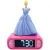 Image de Réveil Avec Veilleuse Disney Princesses Cendrillon 3d Multicolore