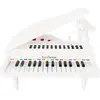 Image de Mini Piano À Queue Électronique Avec Micro Blanc