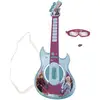 Image de Guitare Électronique Lumineuse Avec Lunettes Et Micro Reine Des Neiges Violet