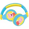 Image de Casque 2 En 1 Peppa Pig Bluetooth Et Filaire Confortable Et Pliable Avec Limitation De Son Multicolore