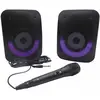 Image de Paire D'enceintes Stereo Puissantes Bluetooth Iparty Multicolore