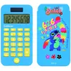 Image de Calculatrice De Poche Stitch Avec Couvercle De Protection, Fonctions Classiques Et Évoluées, À Piles Et Solaire Bleu