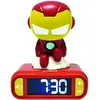 Image de Réveil Avec Veilleuse Iron Man En 3d Multicolore