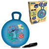 Image de Balle Sauteuse Gonflable Electronique Stitch 45cm, Avec Billes Lumineuses Colorées Intégrées, Pompe Manuelle Incluse Bleu