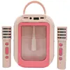 Image de Karaoke Bluetooth Rose Avec 2 Micros Sans Fil Multicolore