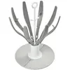 Image de Egoutte Biberons Pliable Compact Et Nomade Capacité 8 Biberons Gris