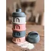Image de Boîte doseuse de lait 4 compartiments mineral grey/pink