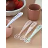 Image de Lot de 4 cuillères 1er âge Soft sans BPA blue/ eucalyptus/ pink/ mist