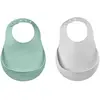 Image de Lot De 2 Bavoirs En Silicone Vert Sauge