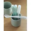 Image de Lot de 4 cuillères 1er âge Soft sans BPA vert sauge
