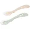 Image de Lot 2 Cuill ¨res 2 ¨me   ge Silicone Avec Boite De Transport Naturel