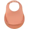Image de Bavoir Silicone Récupérateur Réglable Terracotta