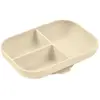 Image de Set Repas Compartimenté En Silicone Terre Argile