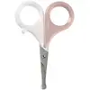 Image de Ciseaux Coupe-ongles Pour Bébé Avec Bout Rond Rose Ancienne