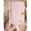 Image de Protège-carnet de santé rose poudré