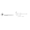Image de DEGOMETAL - 100 Rivets aveugles standards Alu/Alu Tête Ronde Standard 3.2X12 - 102 132 121