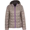 Image de Doudoune de ski reversible femme Peak Mountain Awa Marron S AWA/JK/MARRON-TAUPE