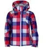 Image de Veste softshell imprimé fille Peak Mountain Gaveny Rouge 12 ans GAVENY/BG-ROUGE POPPY