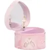 Image de Grand Coeur Musical Ballerine Rose Rose