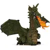 Image de Figurine Dragon Ailé Vert Avec Flamme Vert