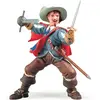 Image de Figurine Mousquetaire Athos Bleu