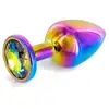 Image de Plug Anal Aluminium Bijou Rainbow XS