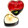 Image de Bougie de massage mini coeur nature 35 ml